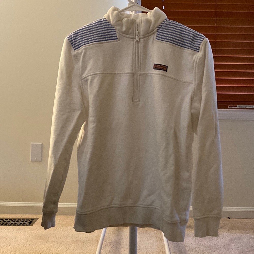 Vguc Vineyard Vines Pullover With Seersucker Shou… - image 1